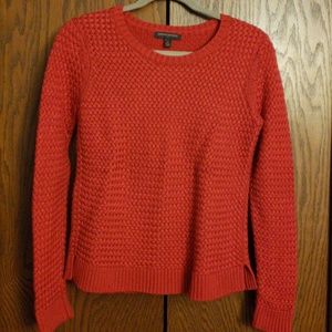 Banana Republic Red Basket Weave Sweater Small